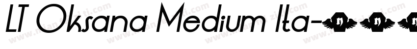 LT Oksana Medium Ita字体转换
